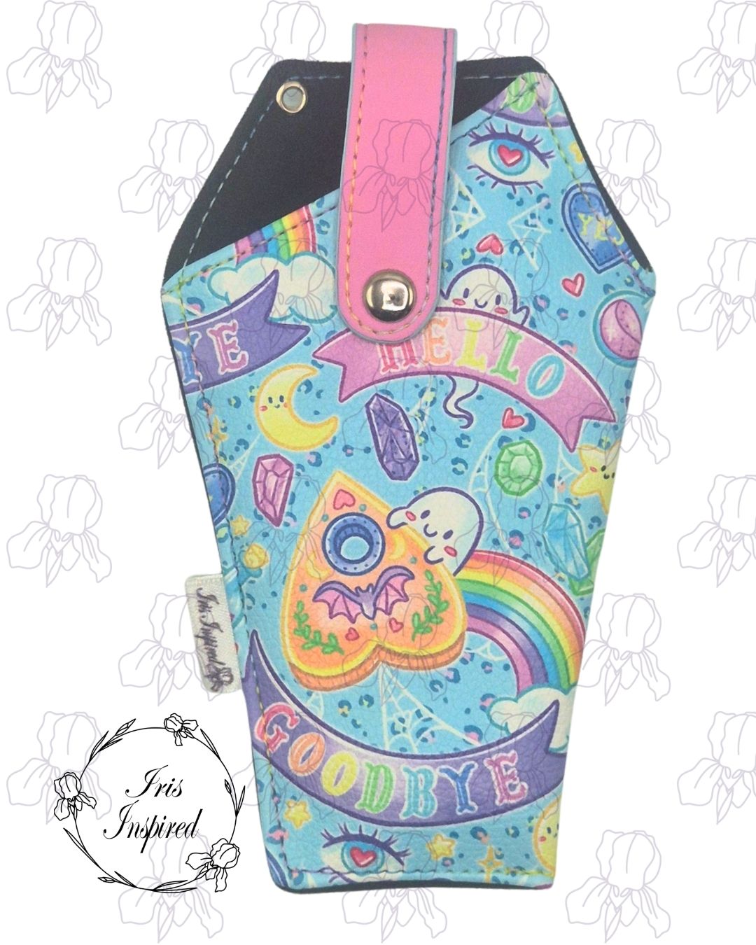 Pastel Ouija Coffin Glasses Case