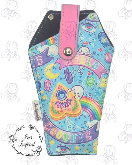 Pastel Ouija Coffin Glasses Case