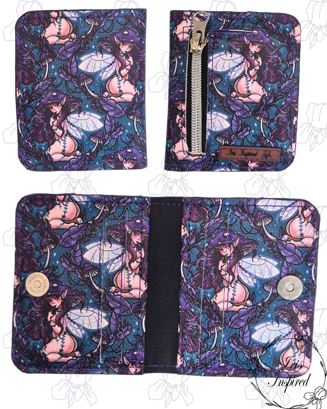 Pin Up Mushroom Fairy Bifold Wallet