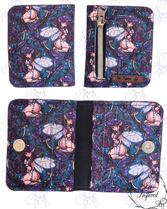 Pin Up Mushroom Fairy Bifold Wallet