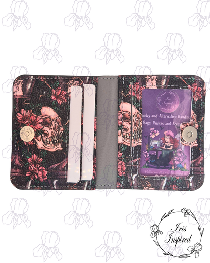 Floral Skulls Bifold Wallet