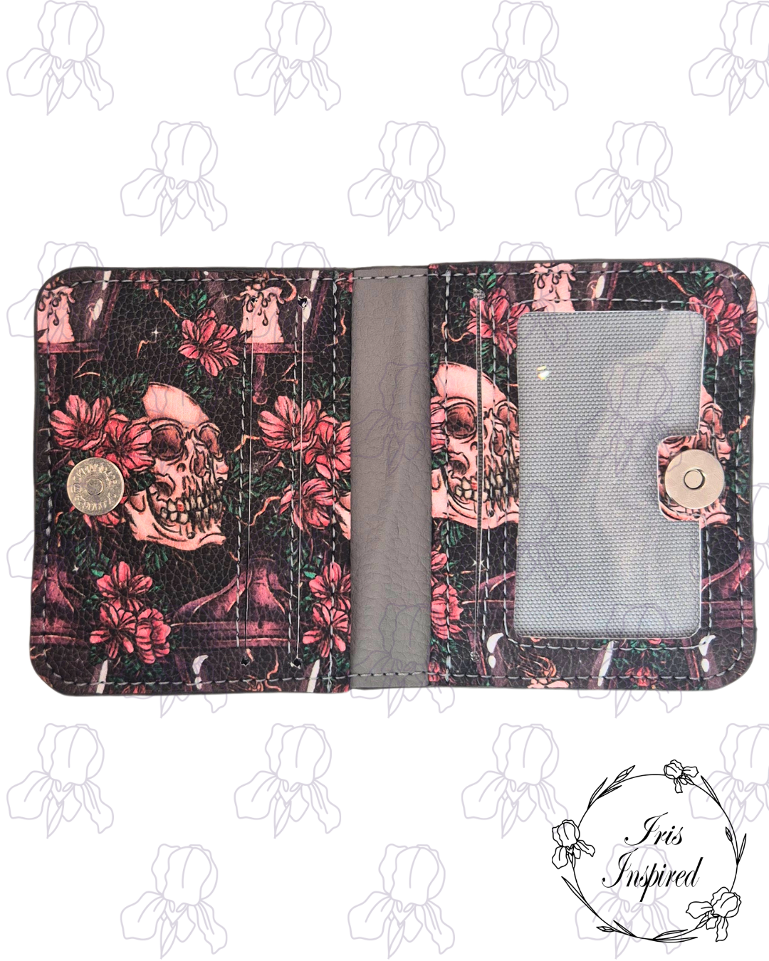 Floral Skulls Bifold Wallet