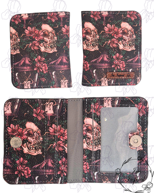Floral Skulls Bifold Wallet