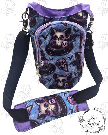 Summer Bat Water Bottle Bag