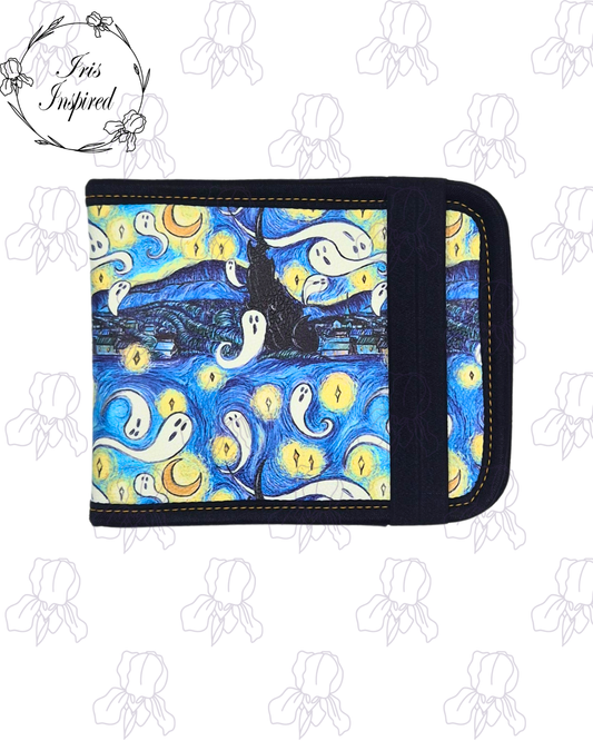 Ghostie Night Blue Badge Cover