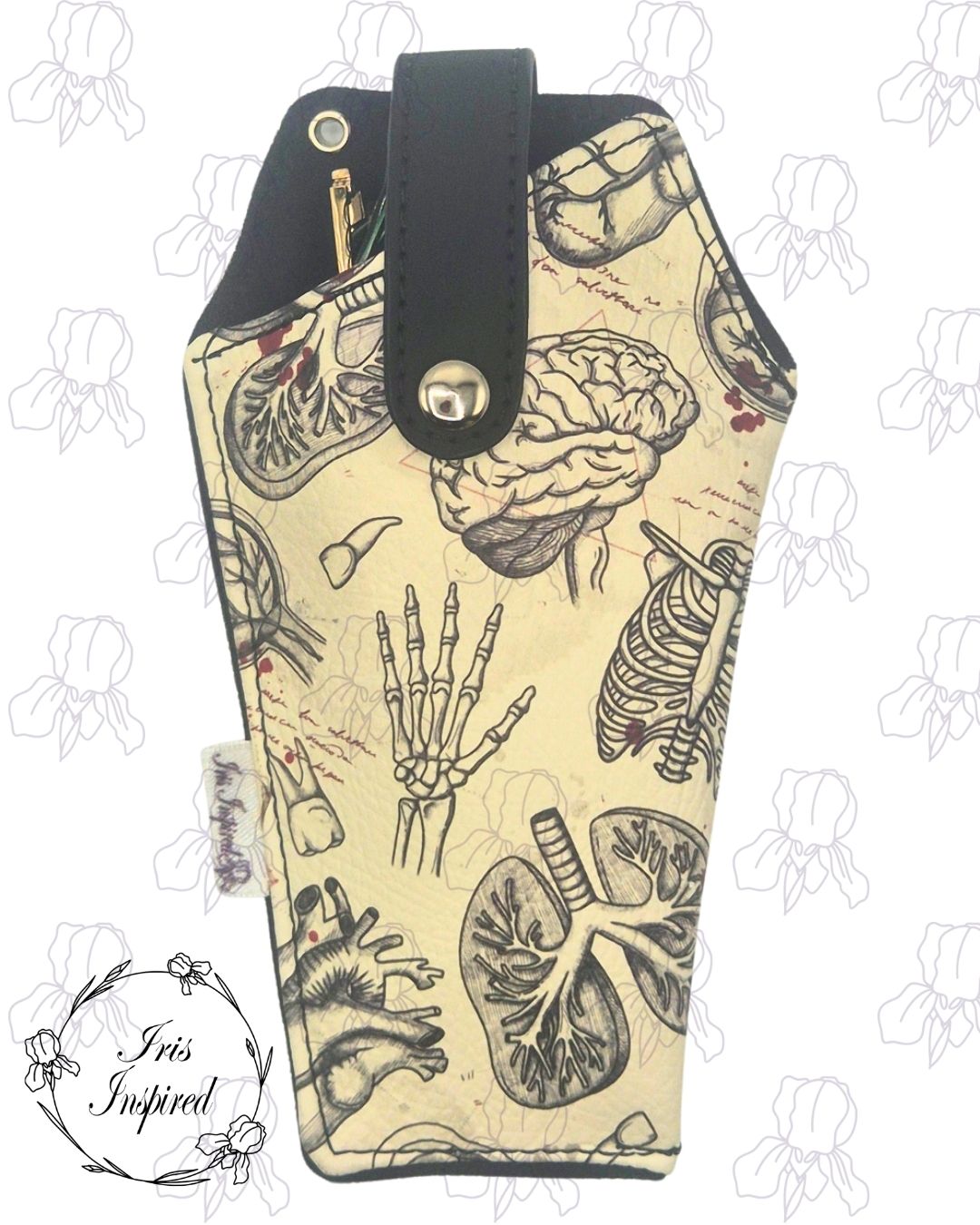 Anatomy Coffin Glasses Case