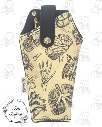 Anatomy Coffin Glasses Case