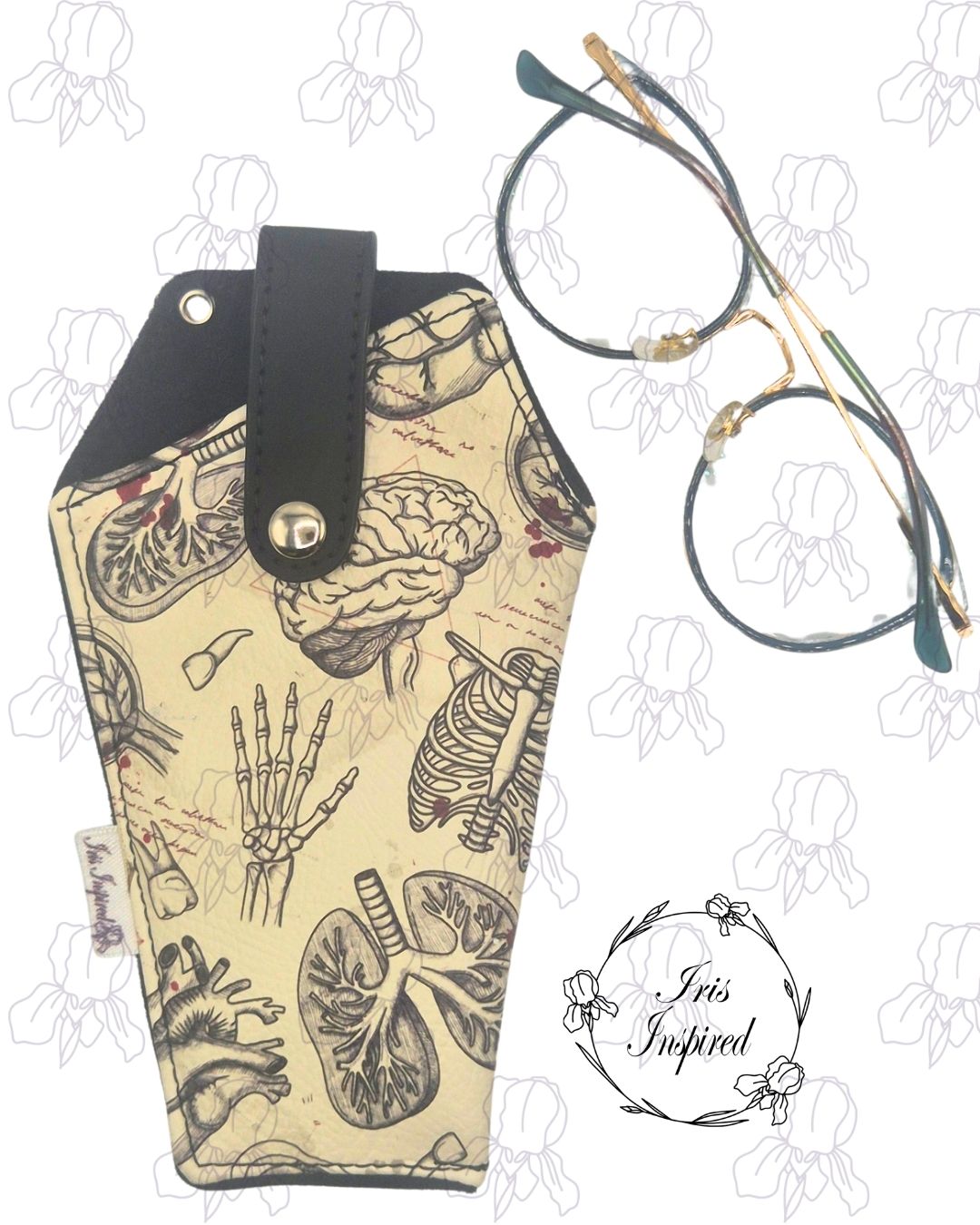 Anatomy Coffin Glasses Case