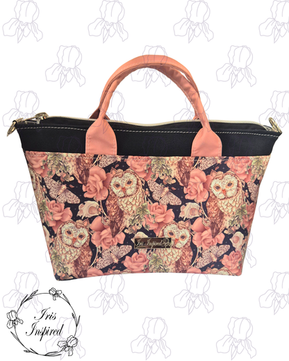 Wisdom and Roses Mini Tote Crossbody Bag