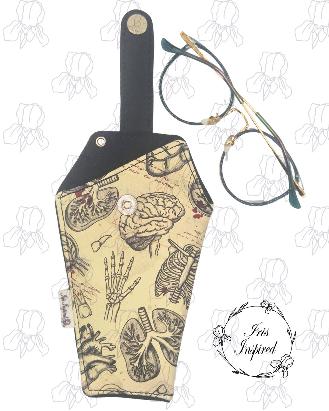 Anatomy Coffin Glasses Case