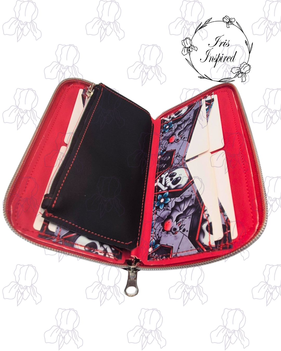 Dead Inside Zip Around Purse