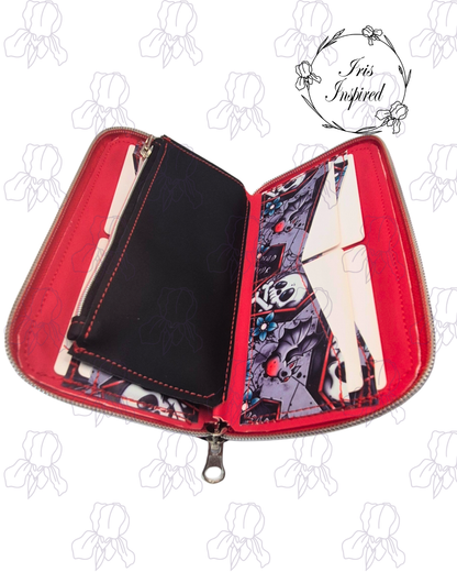 Dead Inside Zip Around Purse