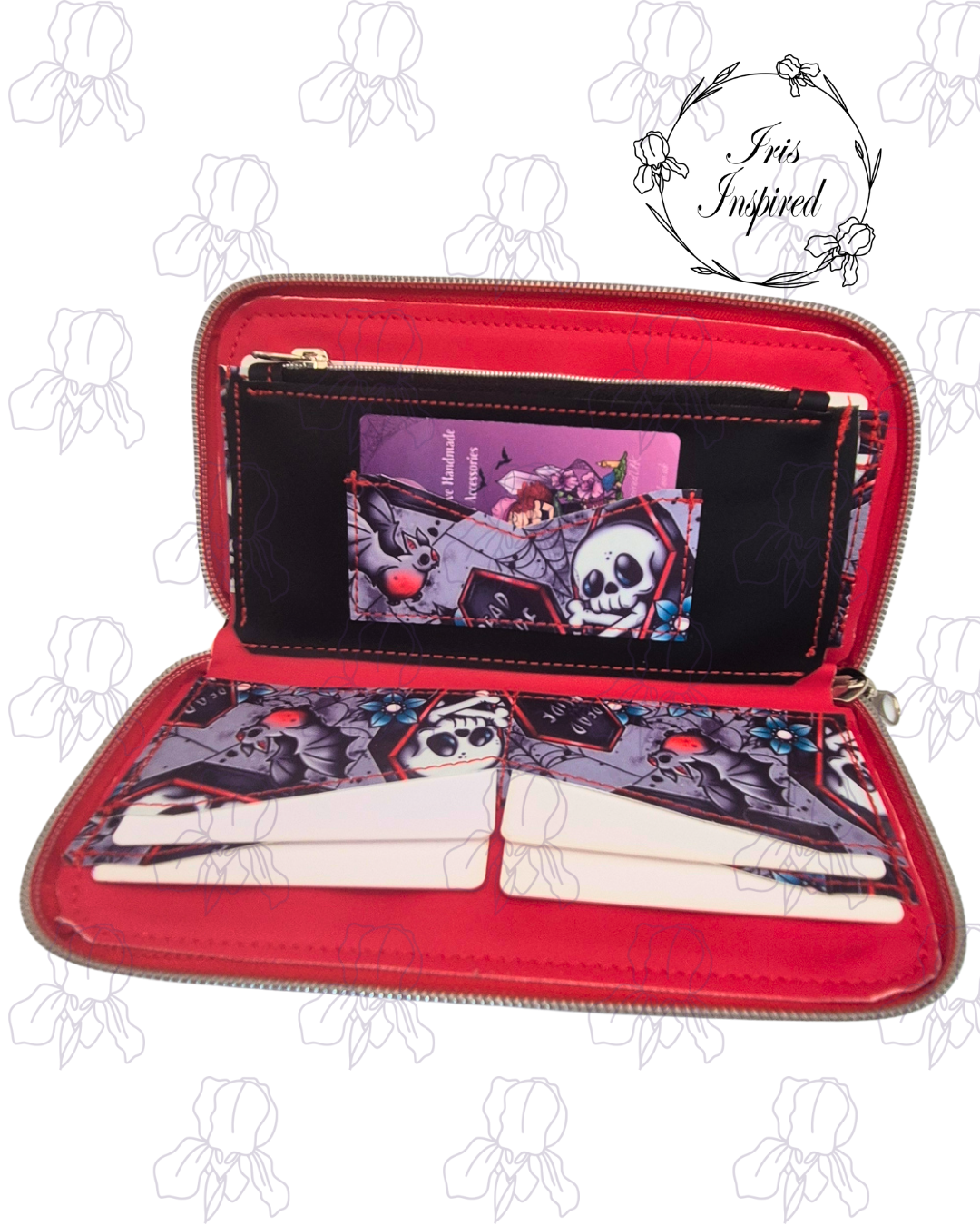 Dead Inside Zip Around Purse