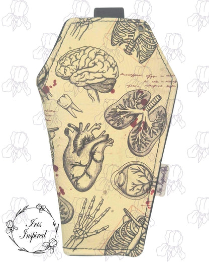 Anatomy Coffin Glasses Case