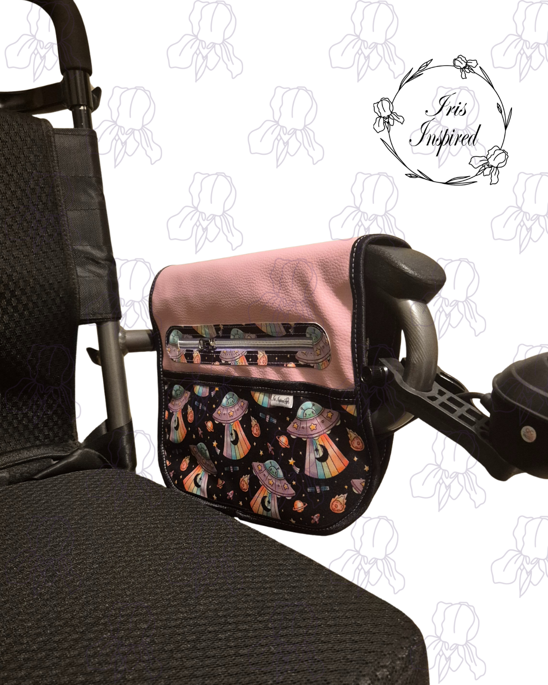 Pastel UFO Wheelchair Caddy