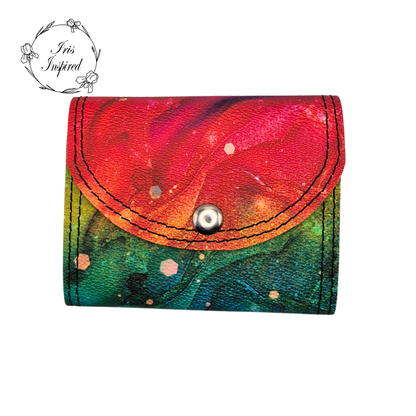 Rainbow Marble Accordion Wallet