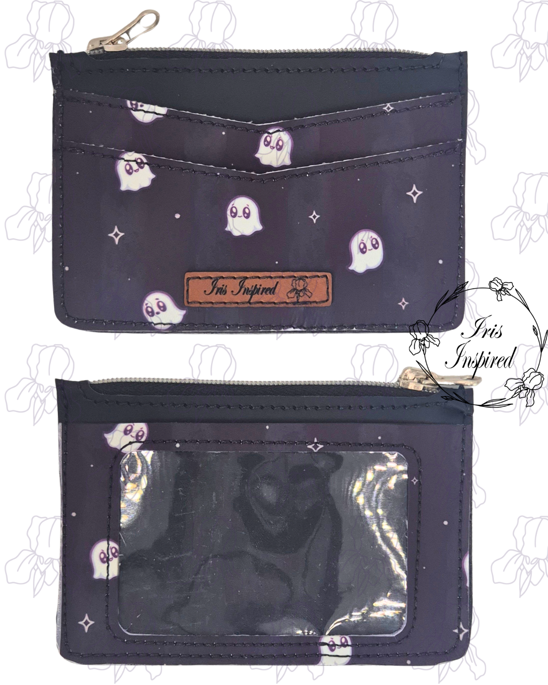 Kawaii Ghosts Pocket Card Holder