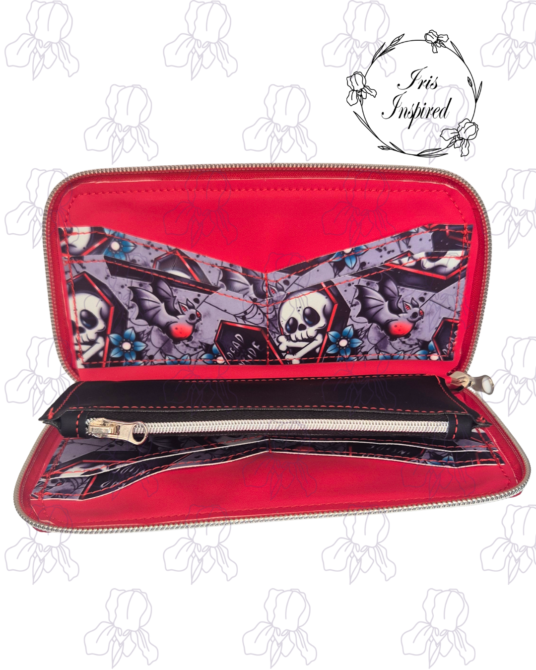 Dead Inside Zip Around Purse