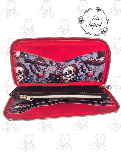 Dead Inside Zip Around Purse