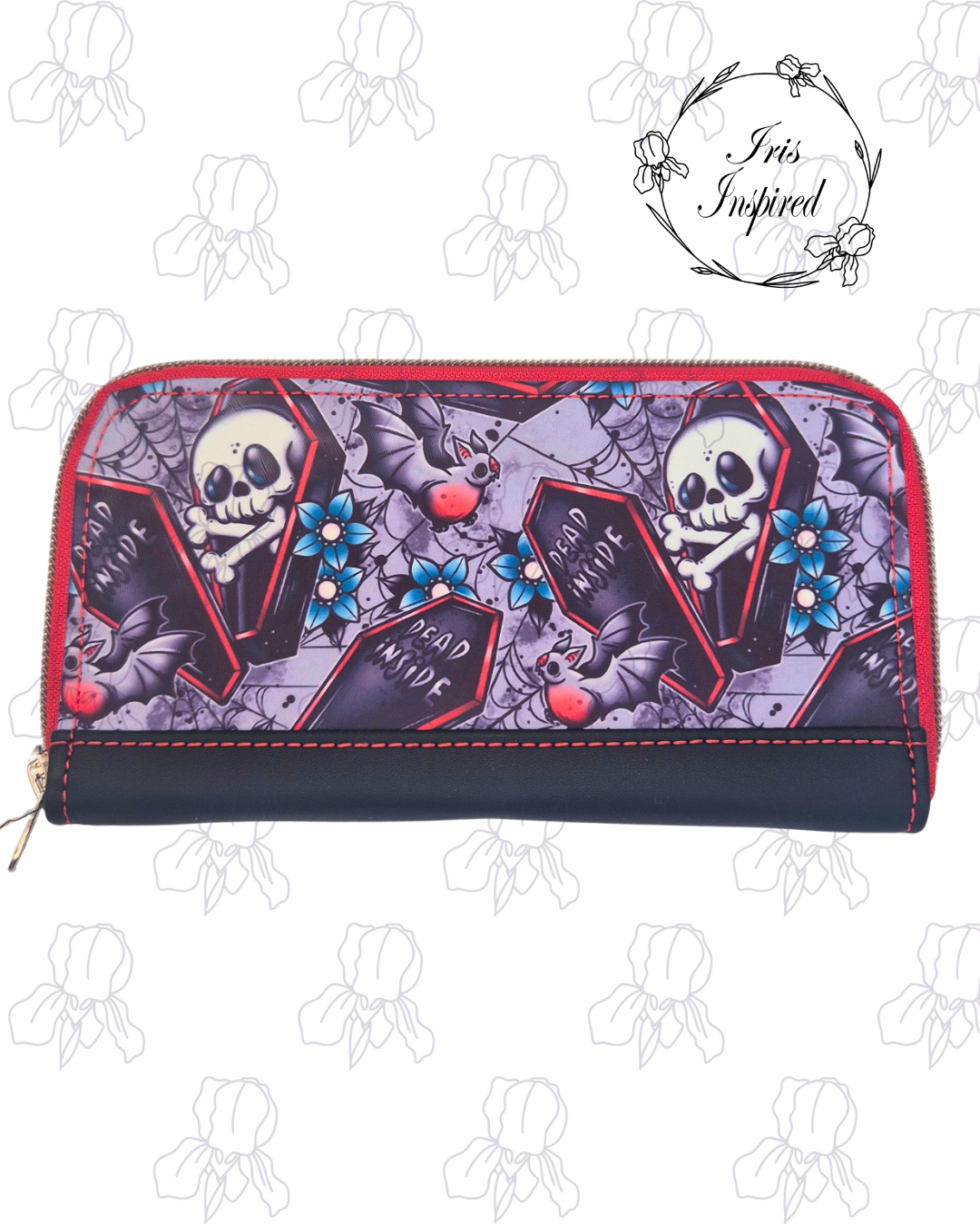 Dead Inside Zip Around Purse