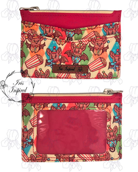 Circus Bats Pocket Card Holder