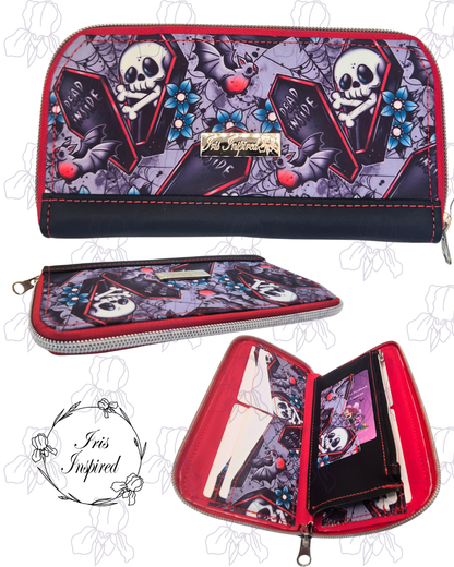 Dead Inside Zip Around Purse