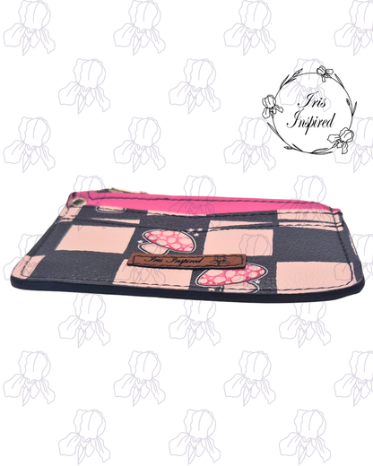 Mushroom Checks Pocket Card Holder
