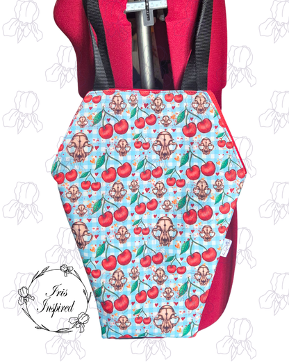 Cherry Skulls Coffin Tote Bag