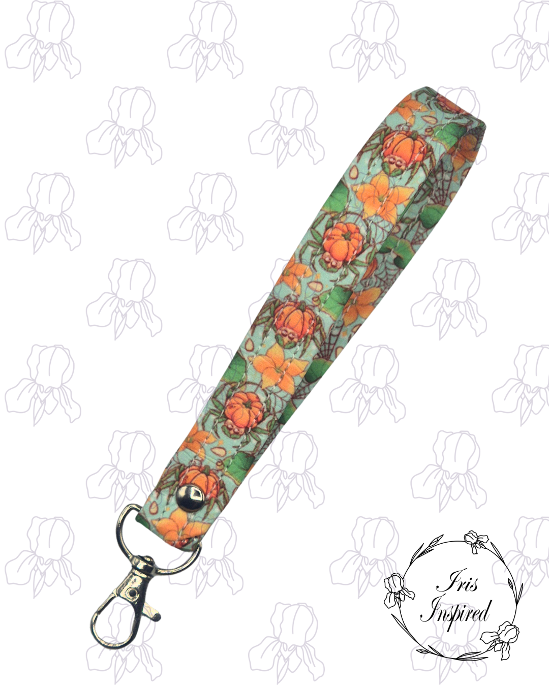 Pumpkin Spider Wristlet