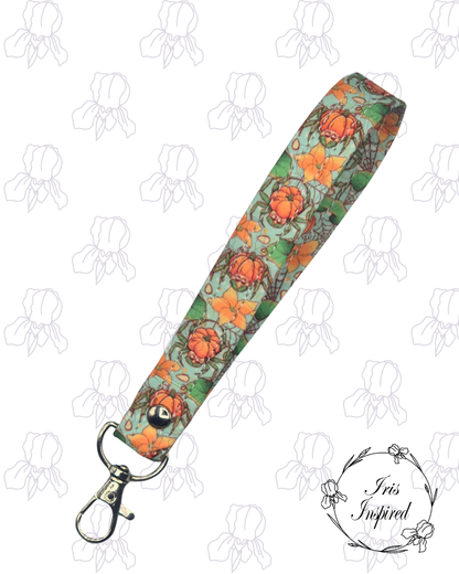 Pumpkin Spider Wristlet