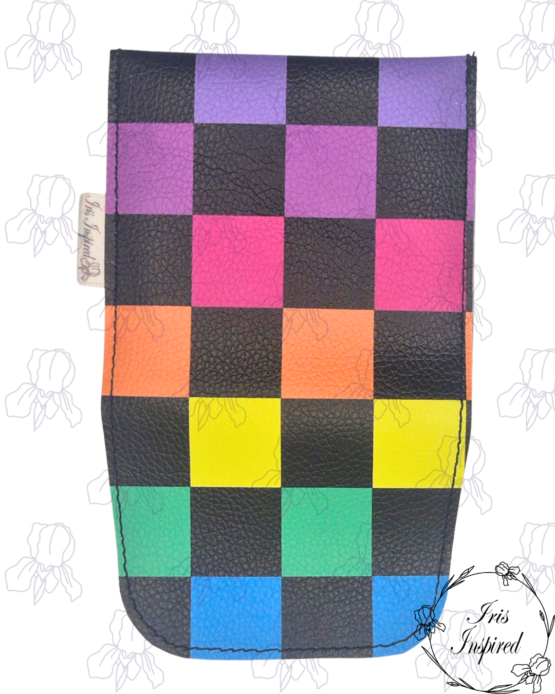 Rainbow Check Small Sanitary Pouch