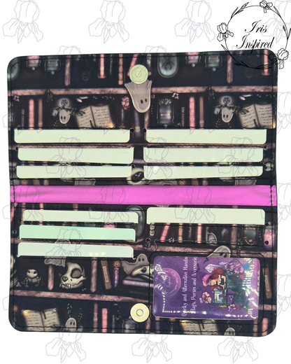 Haunted Book Case Faith Bifold Wallet