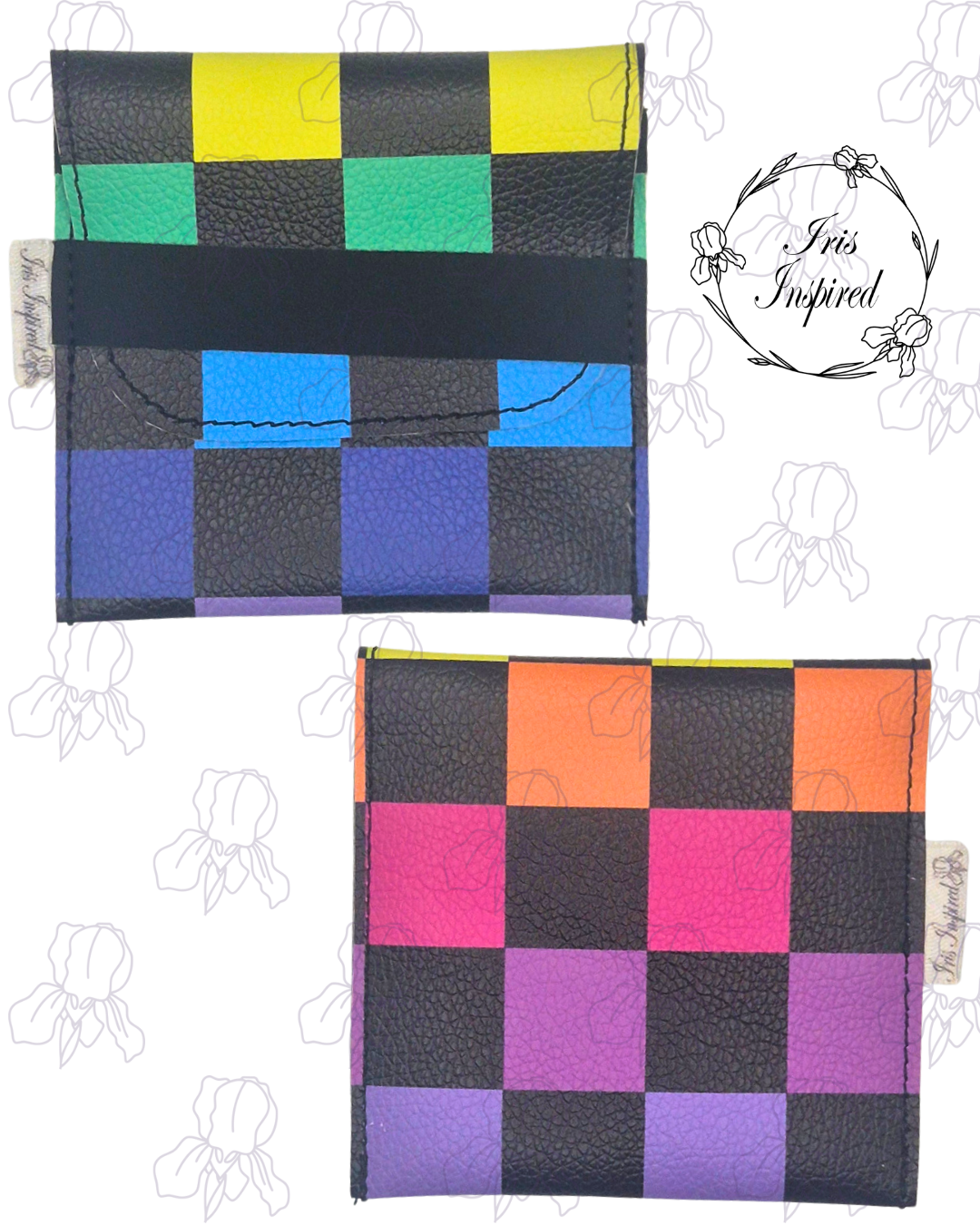 Rainbow Check Small Sanitary Pouch