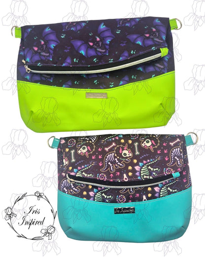 Custom Made Fold Over Cross Body Bag