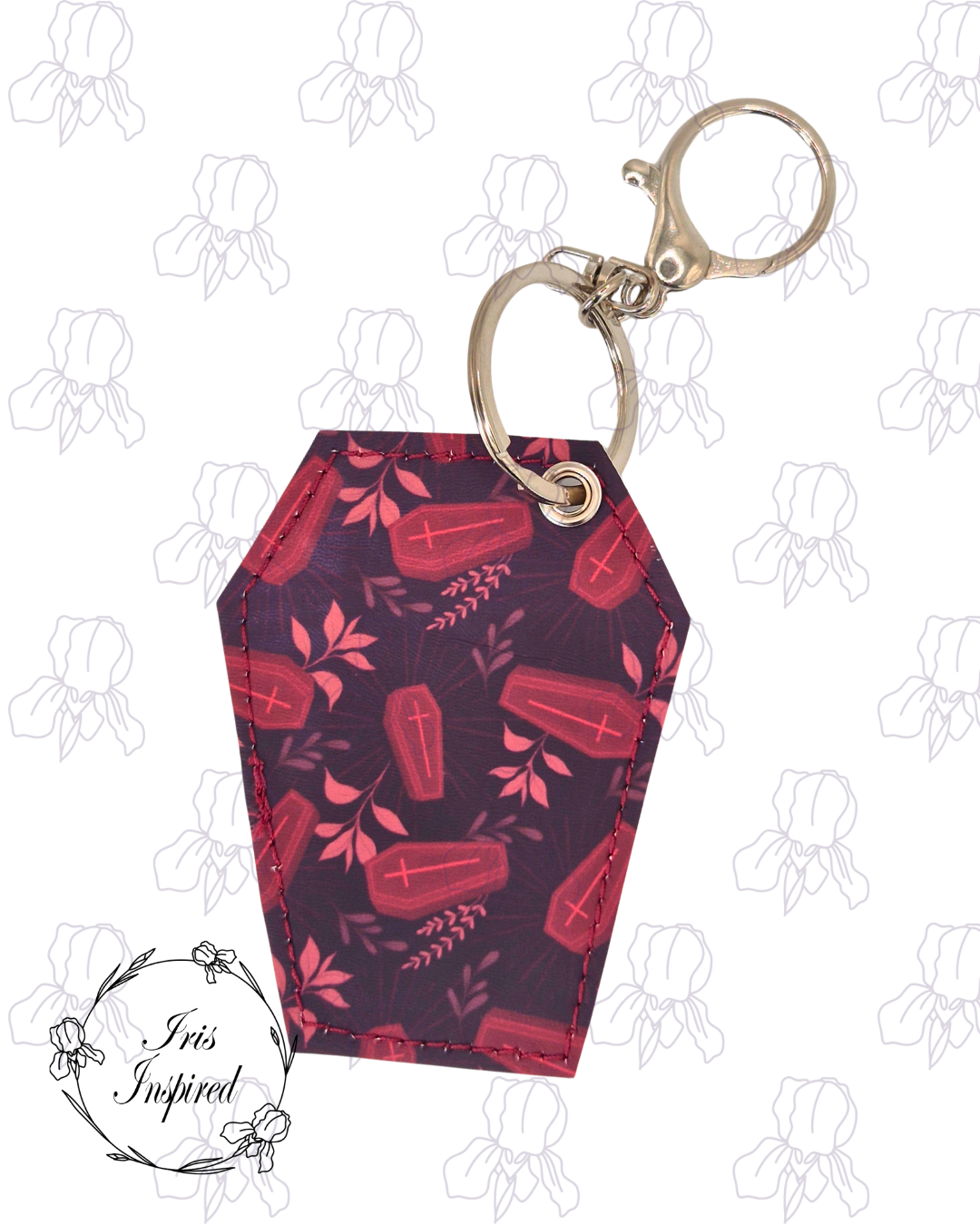 Floral Coffin Bag Charm/ Keyring (3for2)