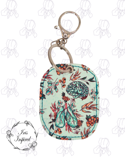 Floral Anatomy Bag Charm/ Keyring (3for2)