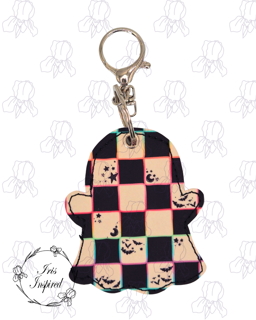 Spooky Check Bag Charm/ Keyring (3for2)