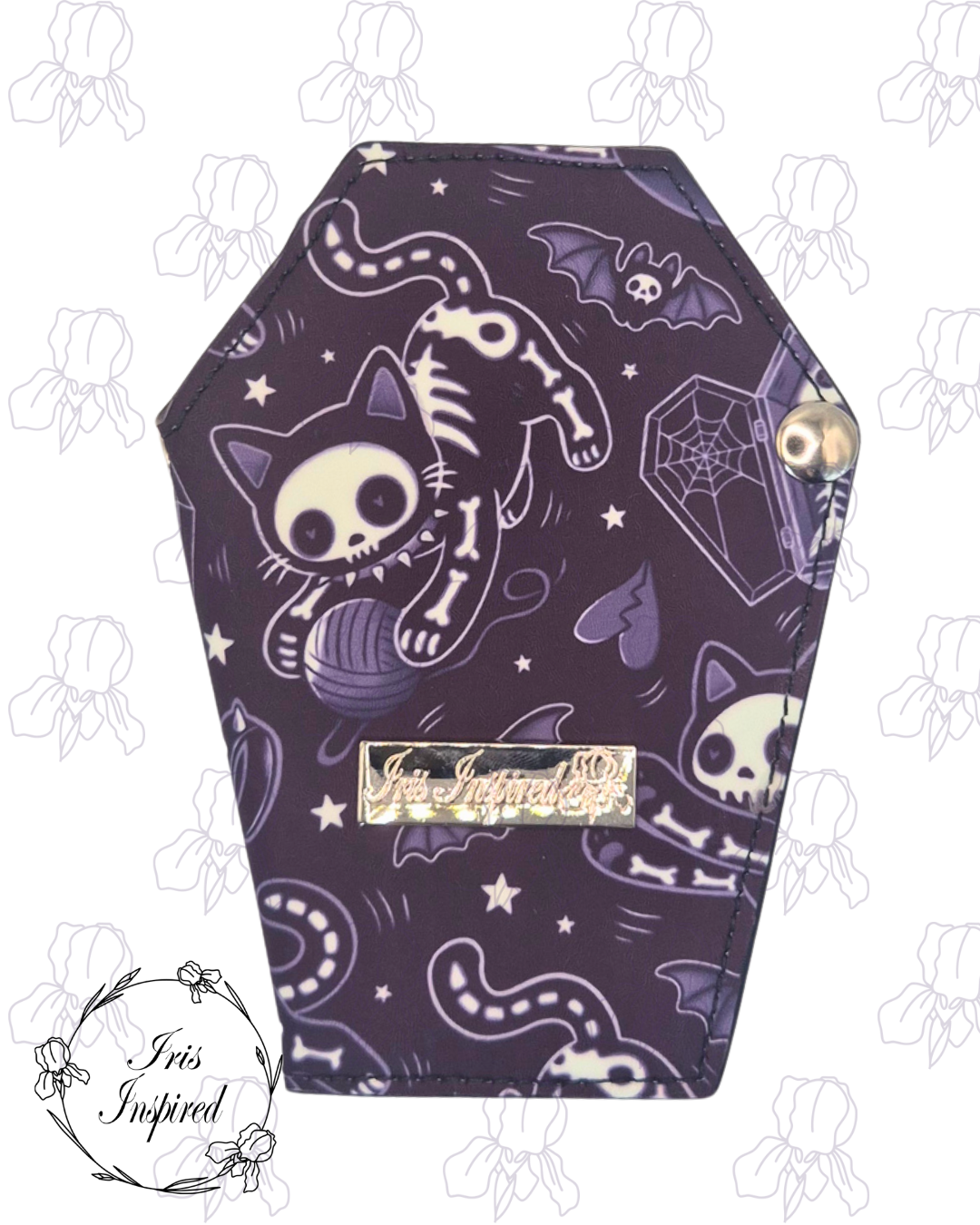 Skelle Cats Small Bifold Coffin Wallet