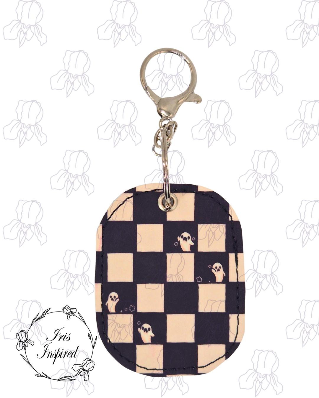Ghost Check Bag Charm/ Keyring (3for2)