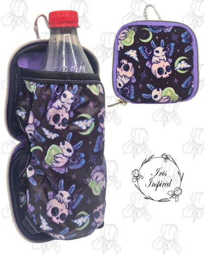 Goth Moth Folding Bottle Bag