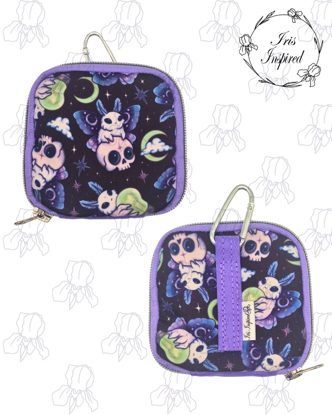 Goth Moth Folding Bottle Bag