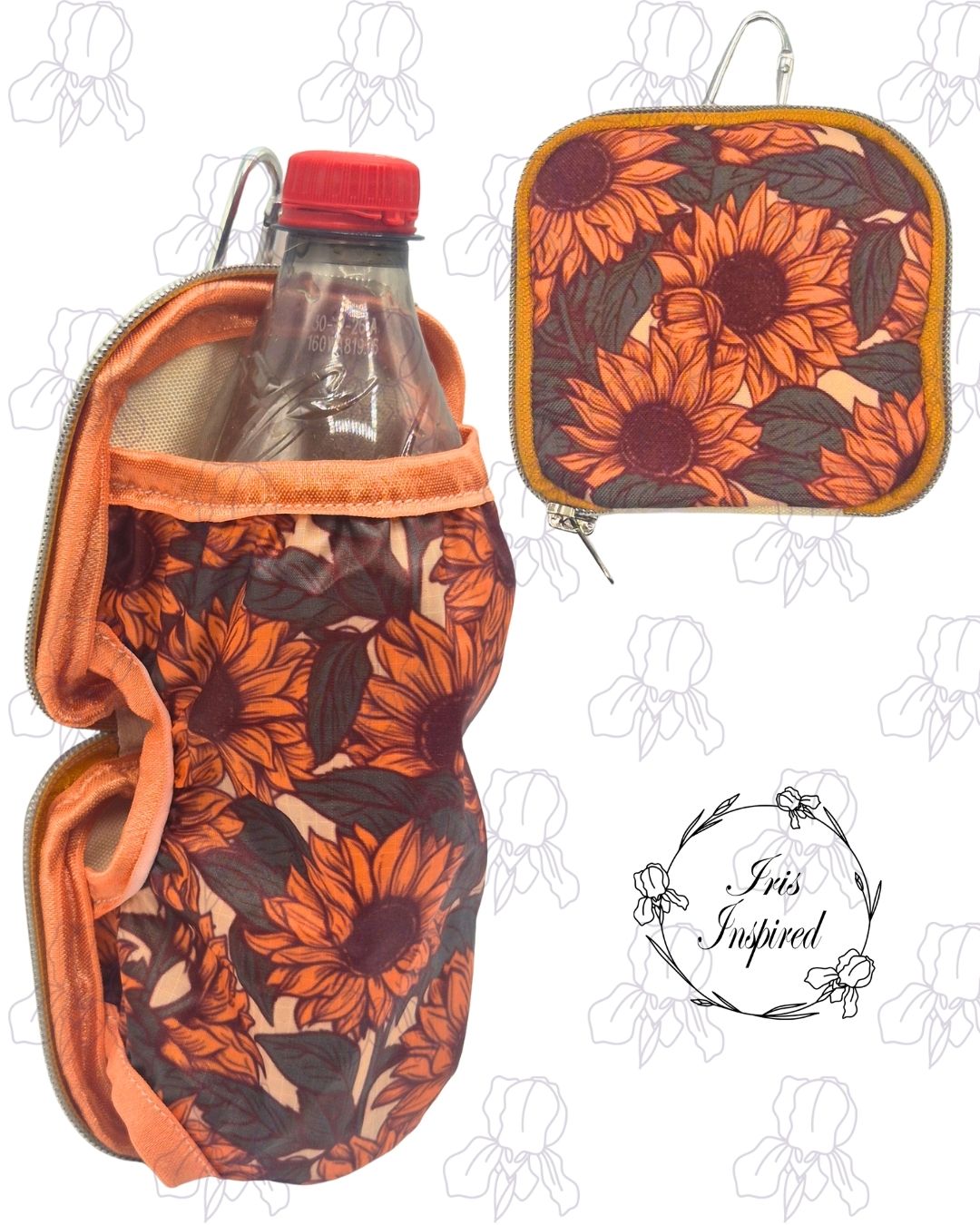 Sunflower Folding Bottle Bag