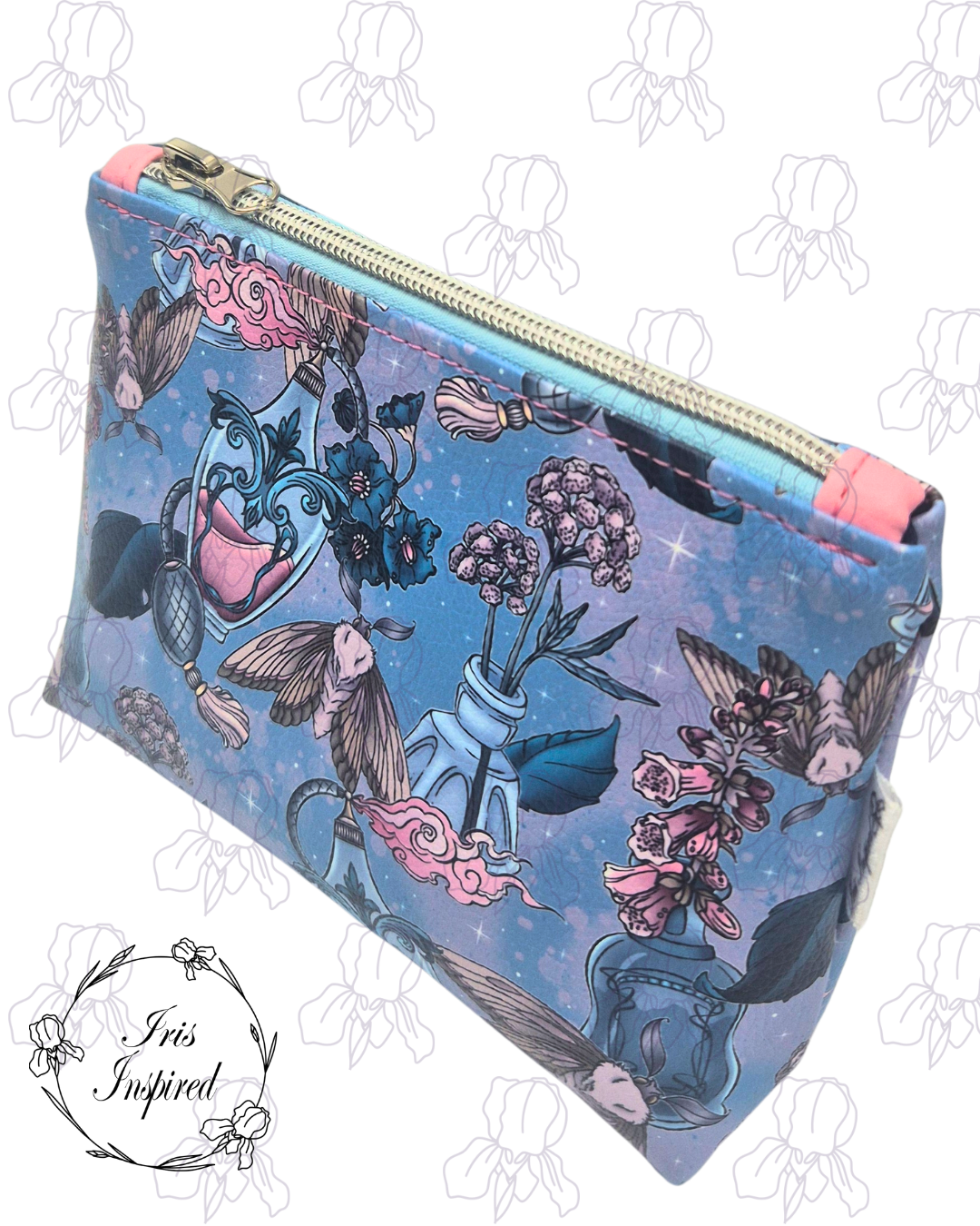 Moth Bottles Small Zipper Pouch