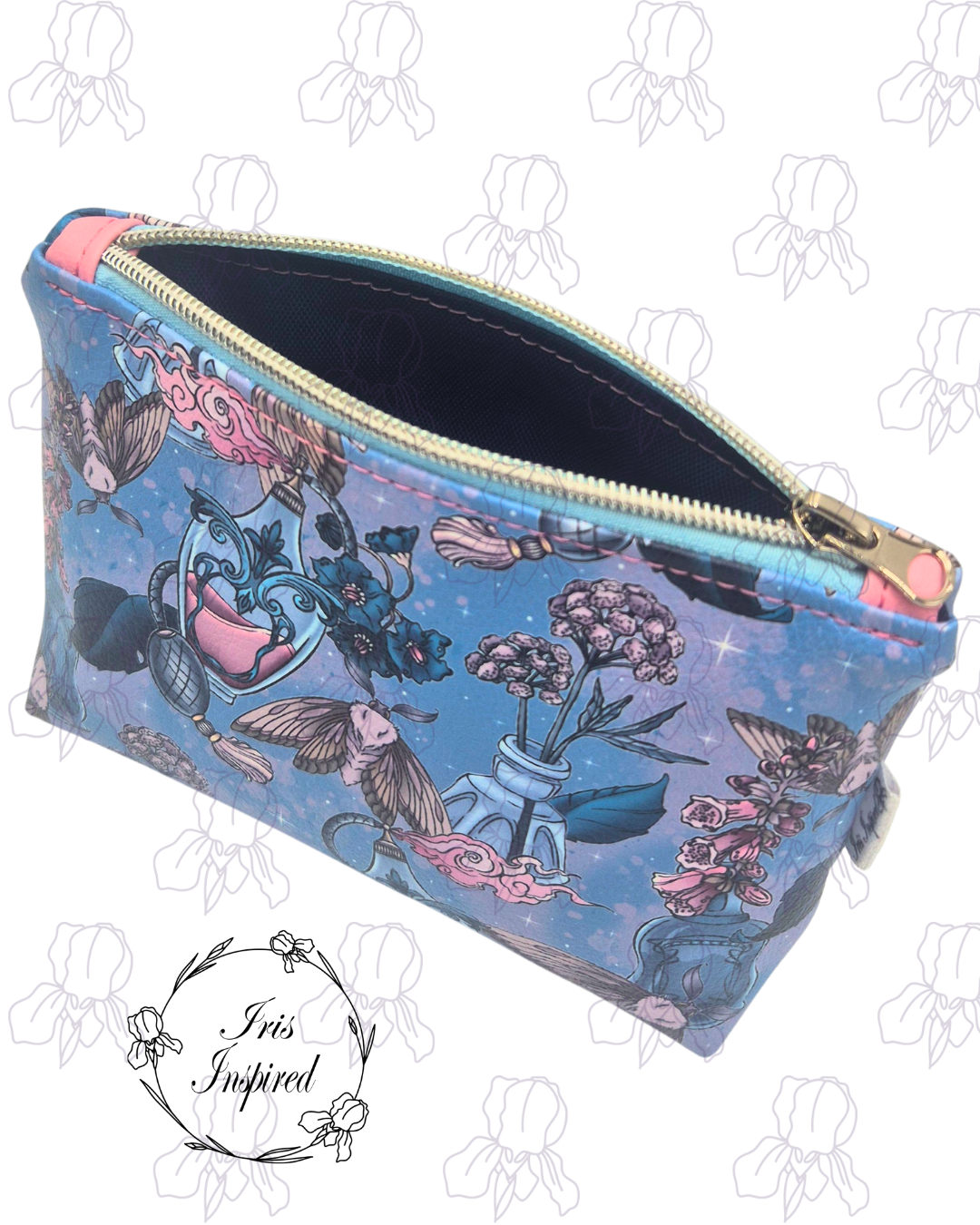 Moth Bottles Small Zipper Pouch