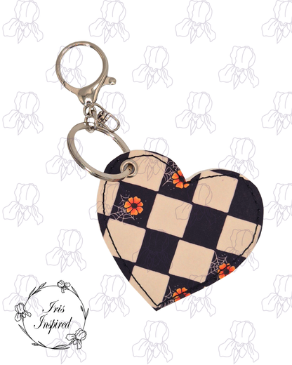 Flower Check Bag Charm/ Keyring (3for2) (Copy)