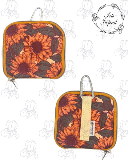 Sunflower Folding Bottle Bag