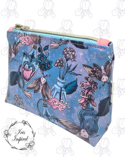 Moth Bottles Small Zipper Pouch