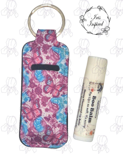 Trans Butterfly Lip Balm Cozy