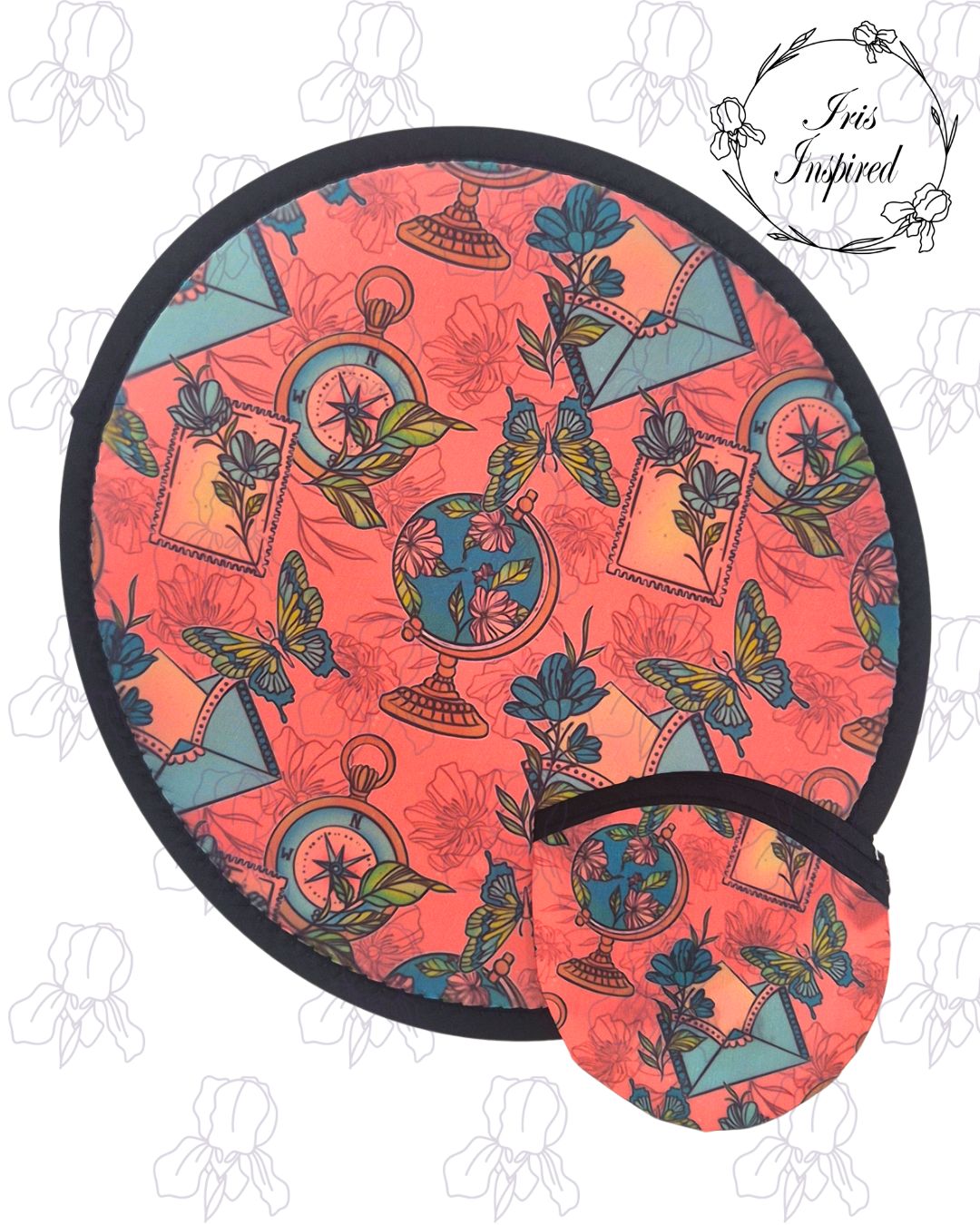 Floral Travel Pop Up Fan
