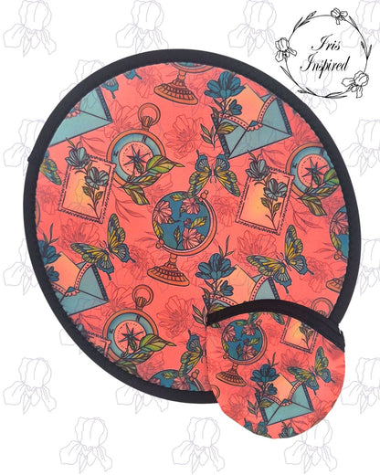 Floral Travel Pop Up Fan